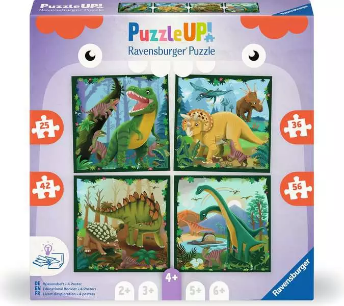 Ravensburger Puzzle Up Dinosaur Jigsaw Set 25 to 56 Pieces