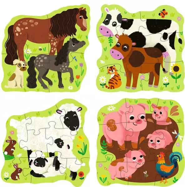 Ravensburger Puzzle Up Farm Animals Toddler Jigsaw Puzzle Set