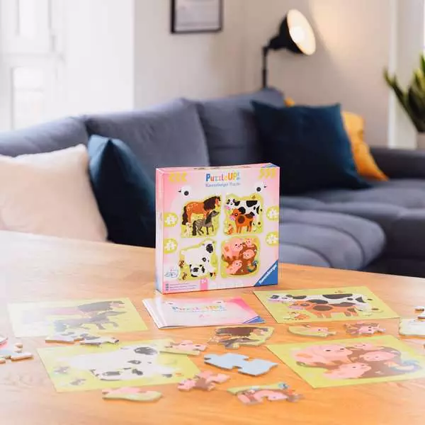 Ravensburger Puzzle Up Farm Animals Toddler Jigsaw Puzzle Set