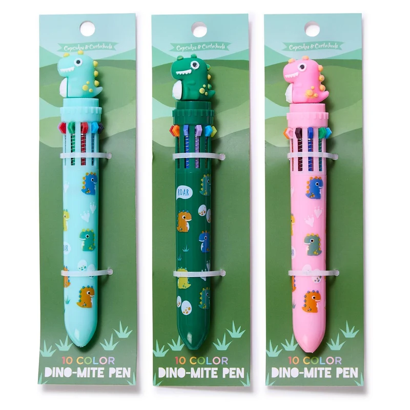 Dino-Mite Dinosaur 10 Color Click Pen