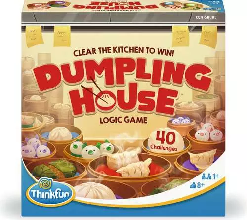 ThinkFun Dumpling House Logic Game with 40 Progressive Brain Teaser Challenges