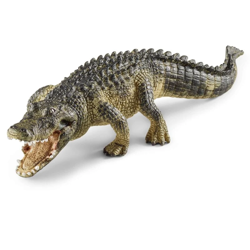 Schleich Wild Life Alligator Toy Figurine - Realistic Reptile Adventure Play