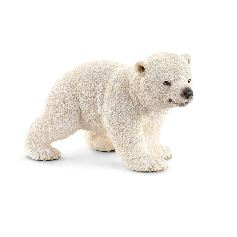 Schleich Wild Life Realistic Walking Polar Bear Cub Arctic Animal Figurine Toy