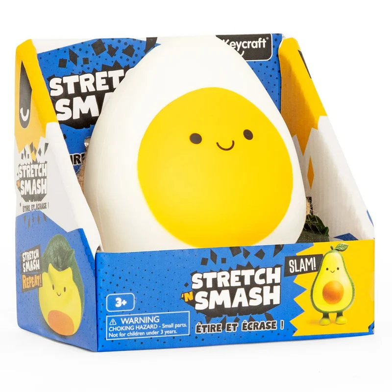 Stretch 'N' Smash Egg Squishy Sensory Fidget Toy for Stress Relief