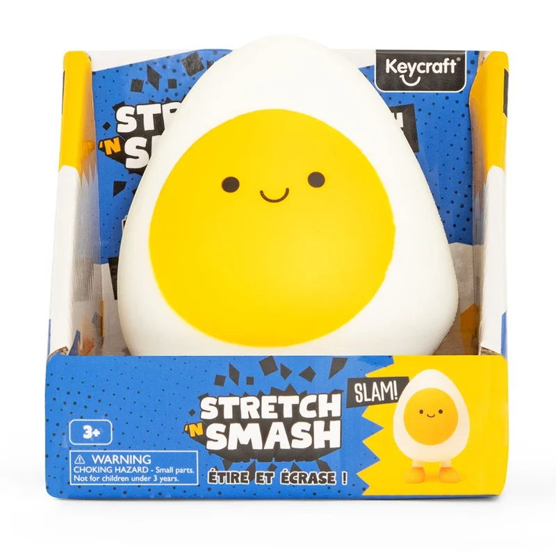 Stretch 'N' Smash Egg Squishy Sensory Fidget Toy for Stress Relief