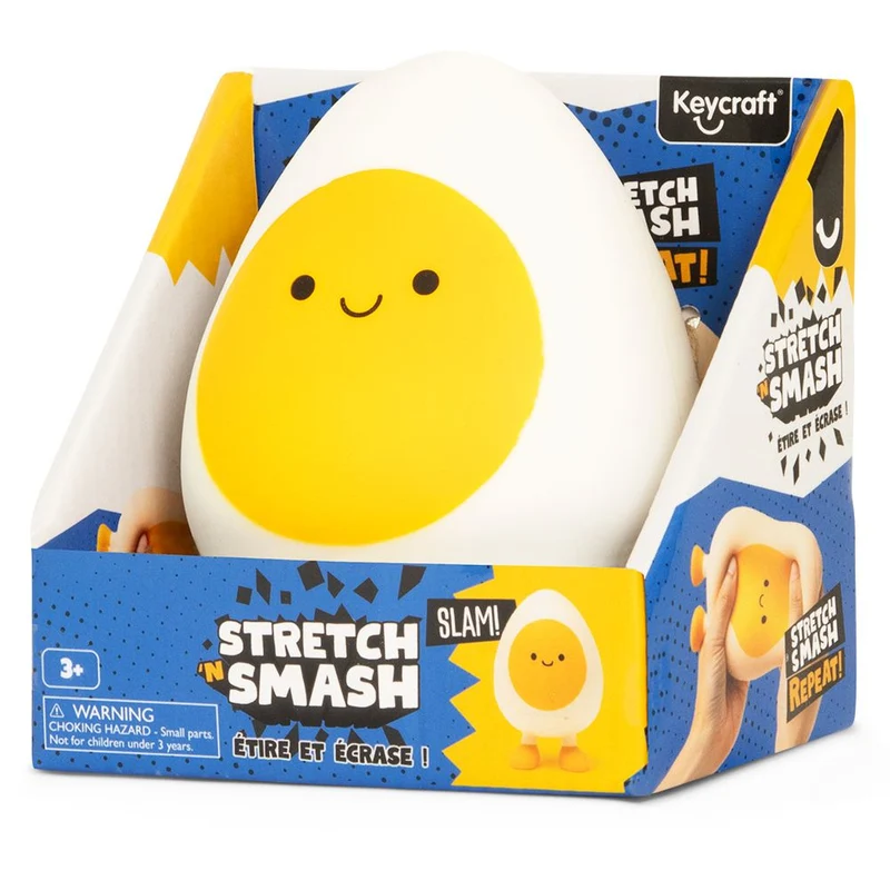 Stretch 'N' Smash Egg Squishy Sensory Fidget Toy for Stress Relief