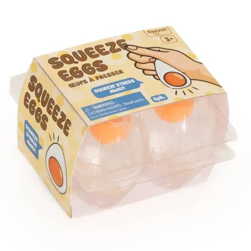 Satisfyingly Squishy Squeeze Egg Sensory Toy with Realistic Floating Yolk