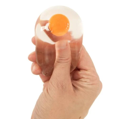 Satisfyingly Squishy Squeeze Egg Sensory Toy with Realistic Floating Yolk