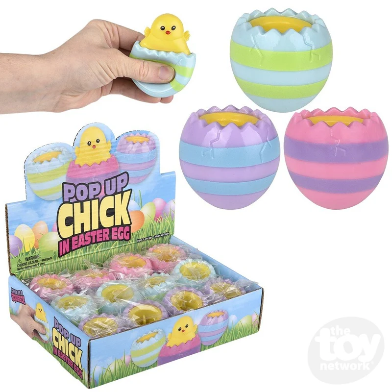 Squeezy Pop Up Hatching Chick Easter Egg Fidget Toy
