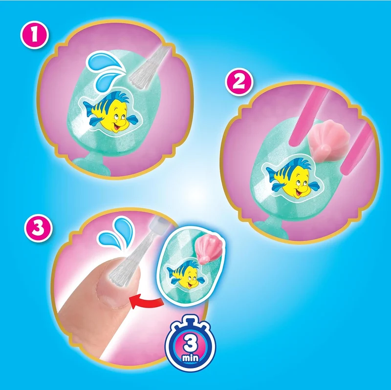Aquabeads Disney Princess Magical Water-Activated Nail Designer Kit for Creative Kids