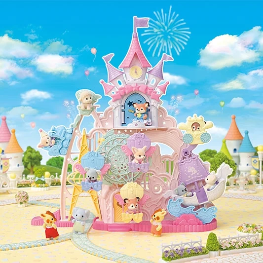 Calico Critters Baby Dream Amusement Park Playset with Deer Baby