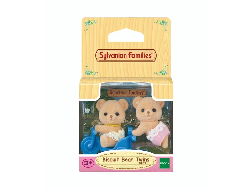 Calico Critters Biscuit Bear Twins Toy Set with Tricycle