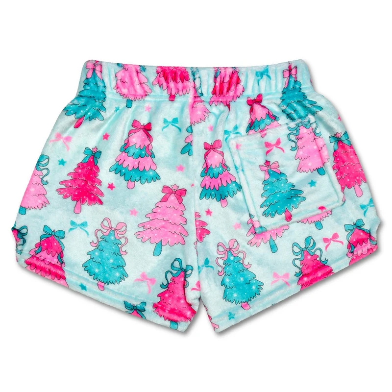 Fancy Tree Plush Shorts - Large