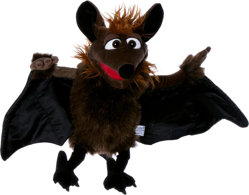 Living Puppets: Black Bat "Ren" - 26" Plush Hand Puppet