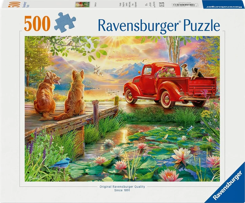 Ravensburger Summer Love 500 Piece Lakeside Scenic Jigsaw Puzzle