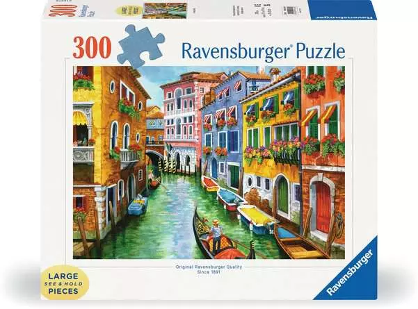 Ravensburger Gondola Ride 300 Piece Large Format Canal Jigsaw Puzzle