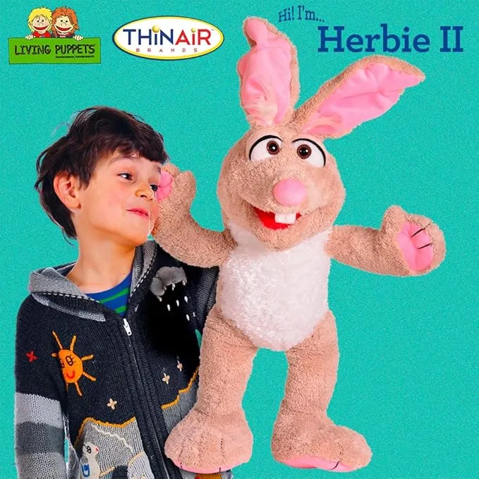 Living Puppets: Brown Horse "Herbie" - 14" Plush Hand Puppet