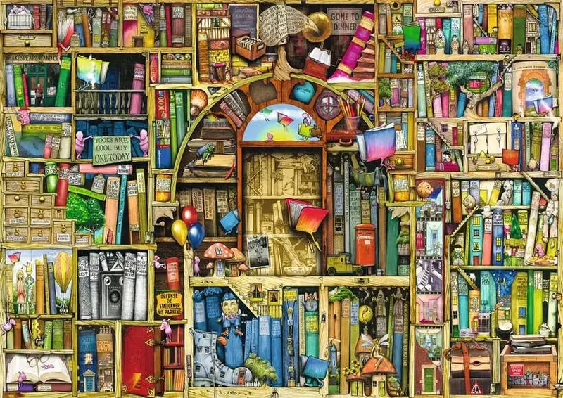 Ravensburger Bizarre Bookshop 2 1000 Piece Jigsaw Puzzle for Adults