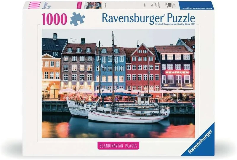Ravensburger Scandinavian Places Copenhagen Denmark 1000 Piece Jigsaw Puzzle