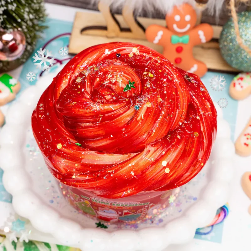 Clear Slime Christmas Edition - RED