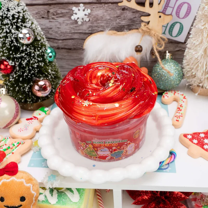 Clear Slime Christmas Edition - RED