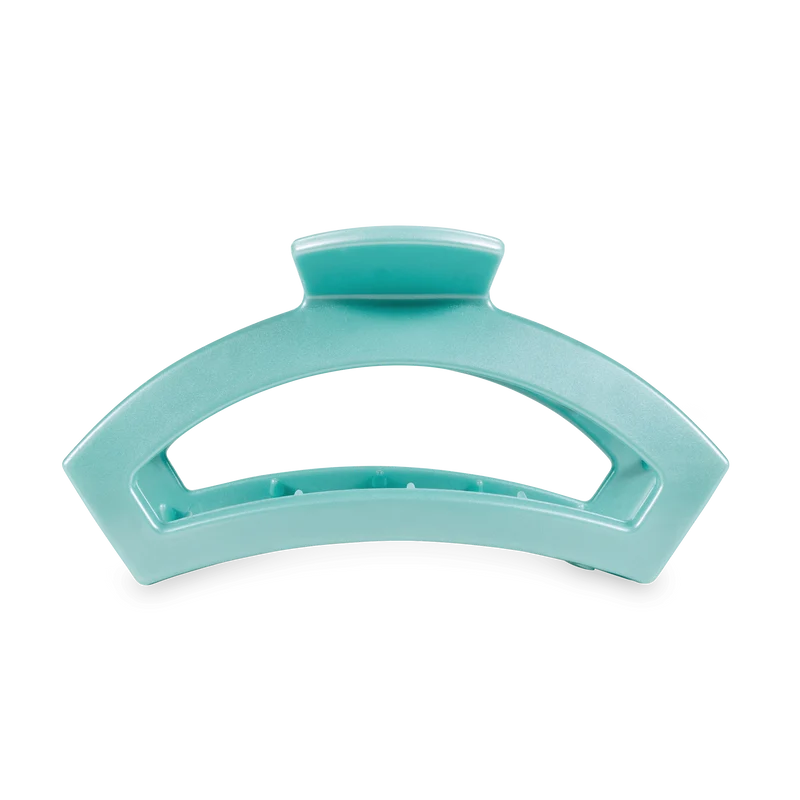 TELETIES Open Totally Turquoise Medium Claw Hair Clip for All Hair