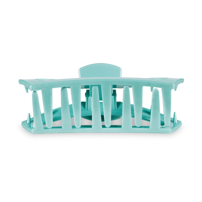 TELETIES Open Totally Turquoise Medium Claw Hair Clip for All Hair