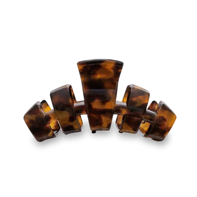 TELETIES Classic Coconut White Medium Claw Hair Clip for All Hair Types