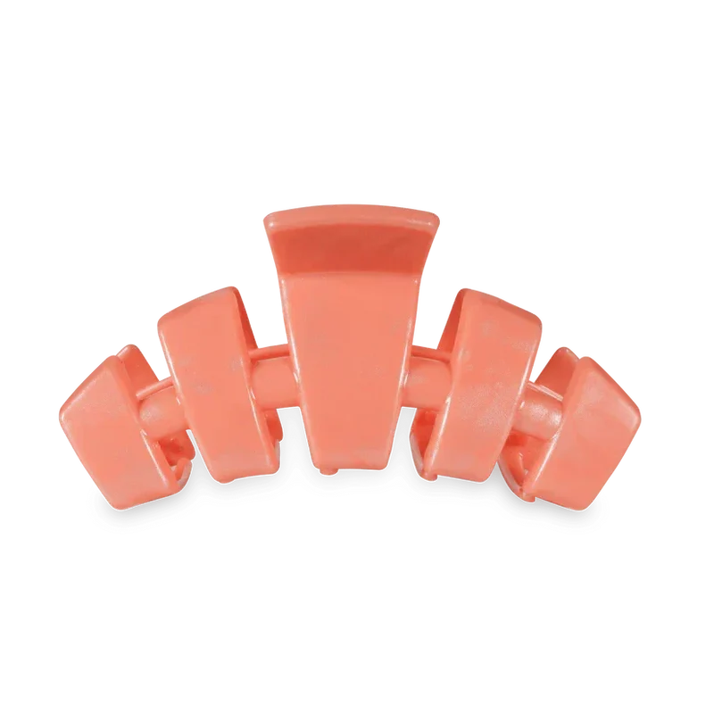 TELETIES Classic Coconut White Medium Claw Hair Clip for All Hair Types