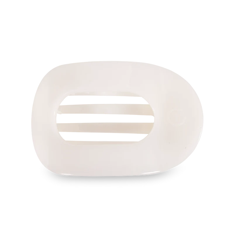Teleties Small Flat Rectangle Hair Clip Jet Black