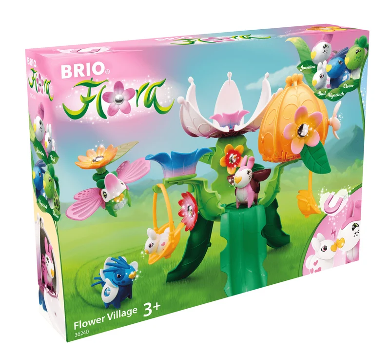 BRIO Flora Flower Village Magnetic Play Set for Imaginative Kids