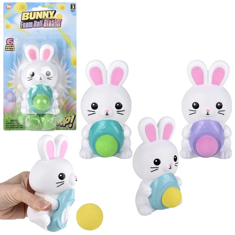 Bunny Foam Ball Blaster Squeeze Shooter Toy