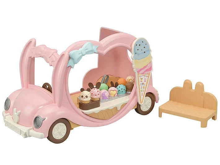 Calico Critters Ice Cream Van Playset with 30 Plus Accessories