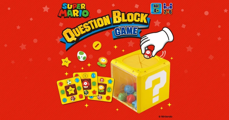 Super Mario Question Block 3-in-1 Family Tabletop Party Game