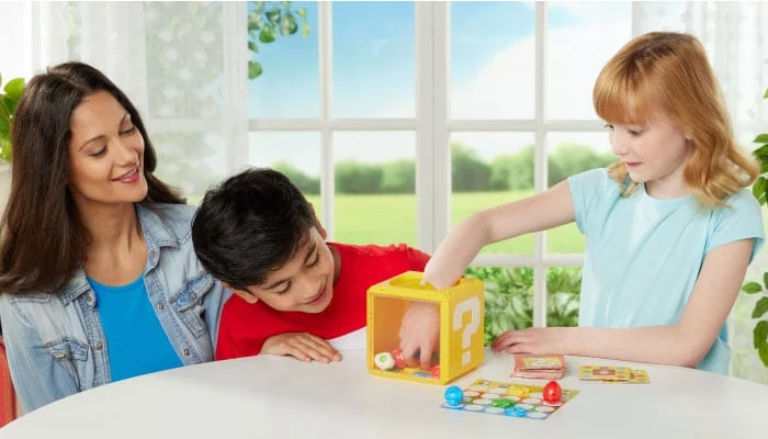 Super Mario Question Block 3-in-1 Family Tabletop Party Game