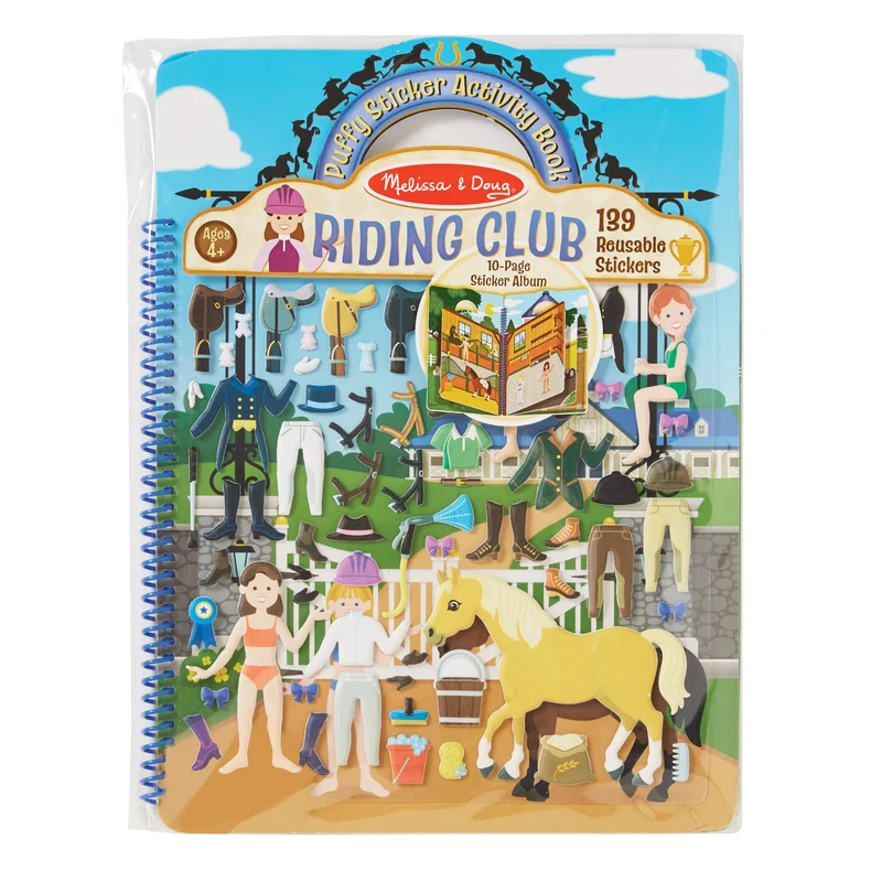 Melissa & Doug Horse Riding Club Puffy Sticker Book