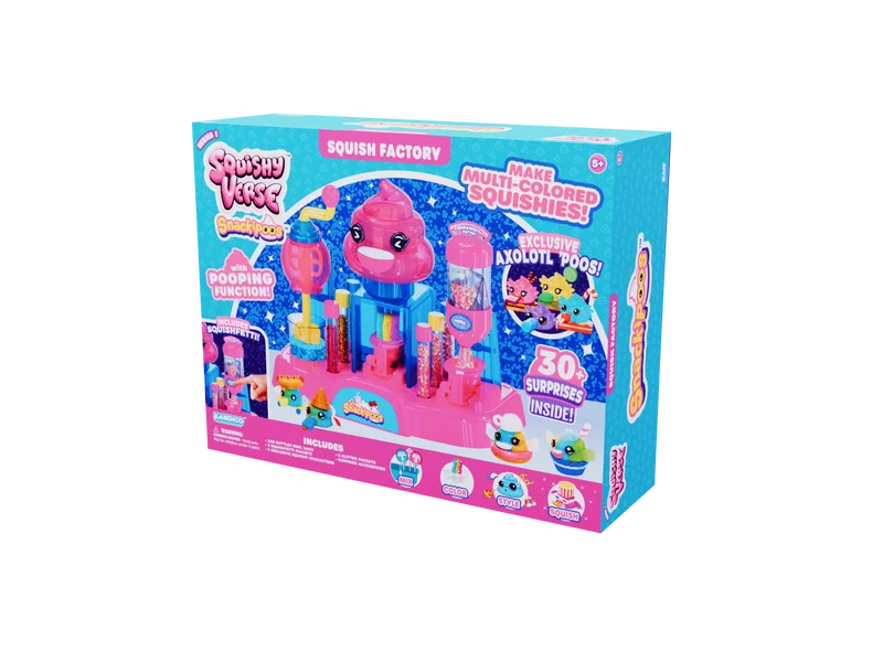 Squishyverse Squish Factory DIY Lab Playset with Exclusive Surprise Characters