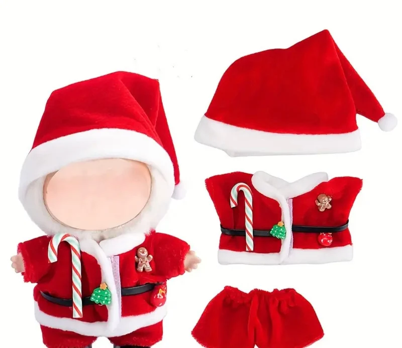 Labubu Christmas - Santa Outfit Candy Cane