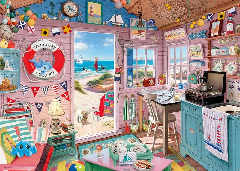 Ravensburger My Haven My Beach Hut 1000 Piece Jigsaw Puzzle