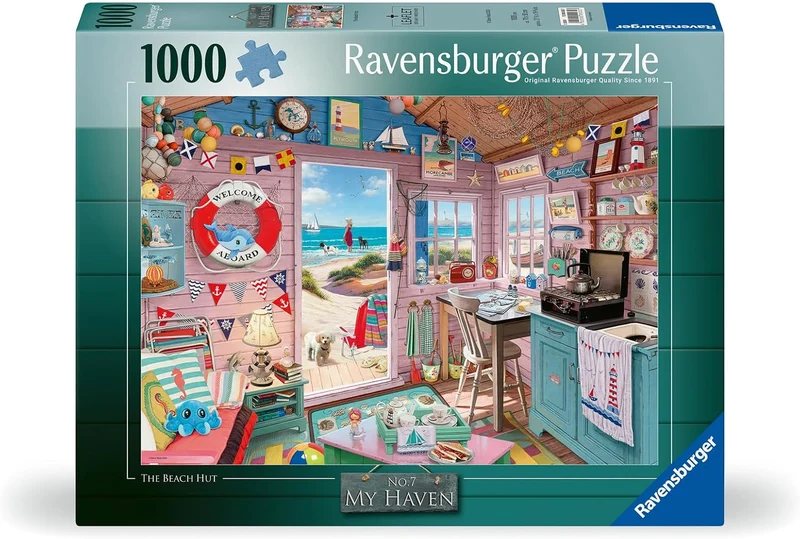 Ravensburger My Haven My Beach Hut 1000 Piece Jigsaw Puzzle