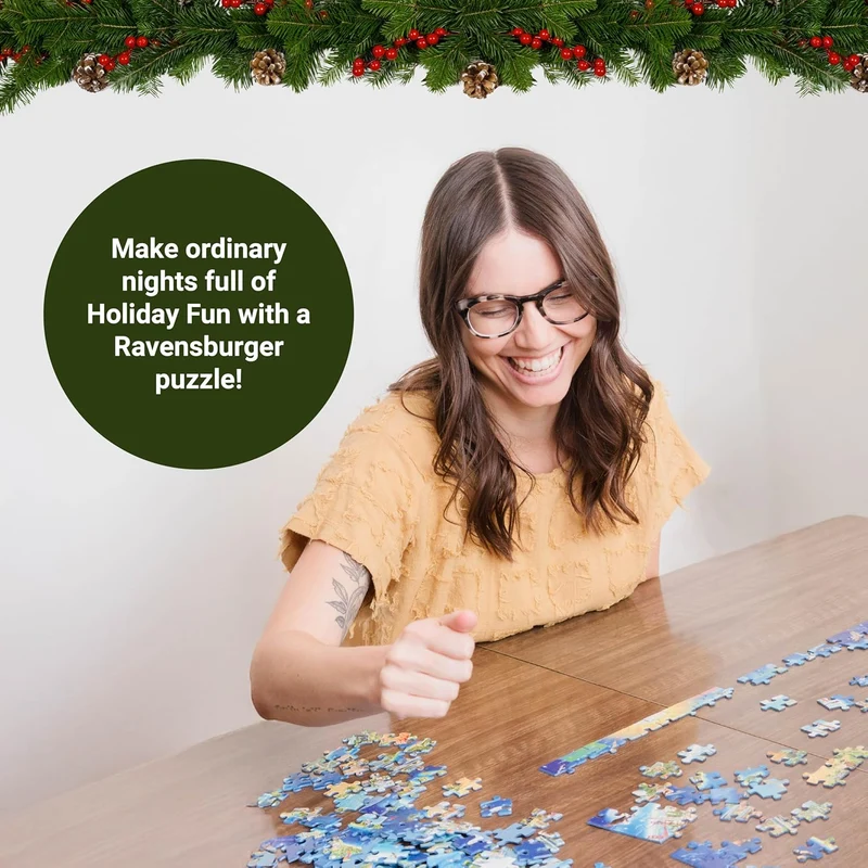 Ravensburger Christmas Parade 500 Piece Jigsaw Puzzle, Enjoy Festive Holiday Fun