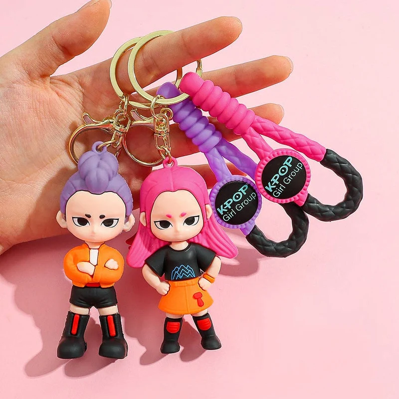 KPOP demon hunters silicone keychain