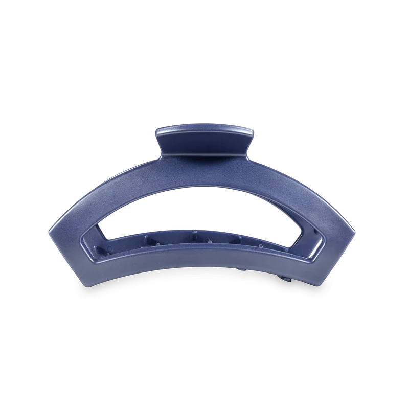 TELETIES Unbreakable Open Hampton Bay Large Blue Claw Hair Clip