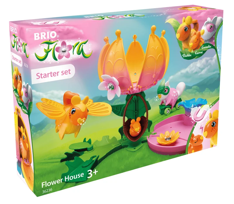 BRIO Flora Flower House Magnetic Modular Garden Play Set