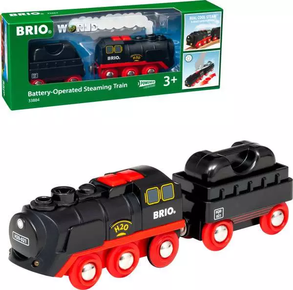 BRIO World 33884 Battery Powered Steaming Train with Real Water Vapor