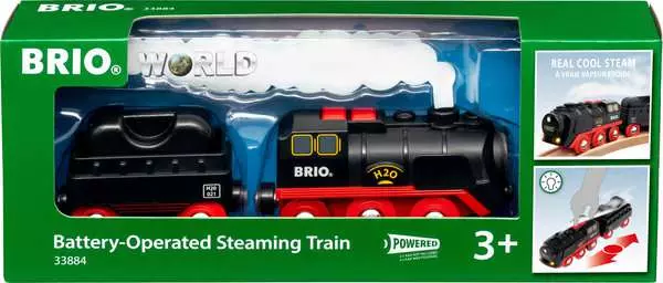 BRIO World 33884 Battery Powered Steaming Train with Real Water Vapor