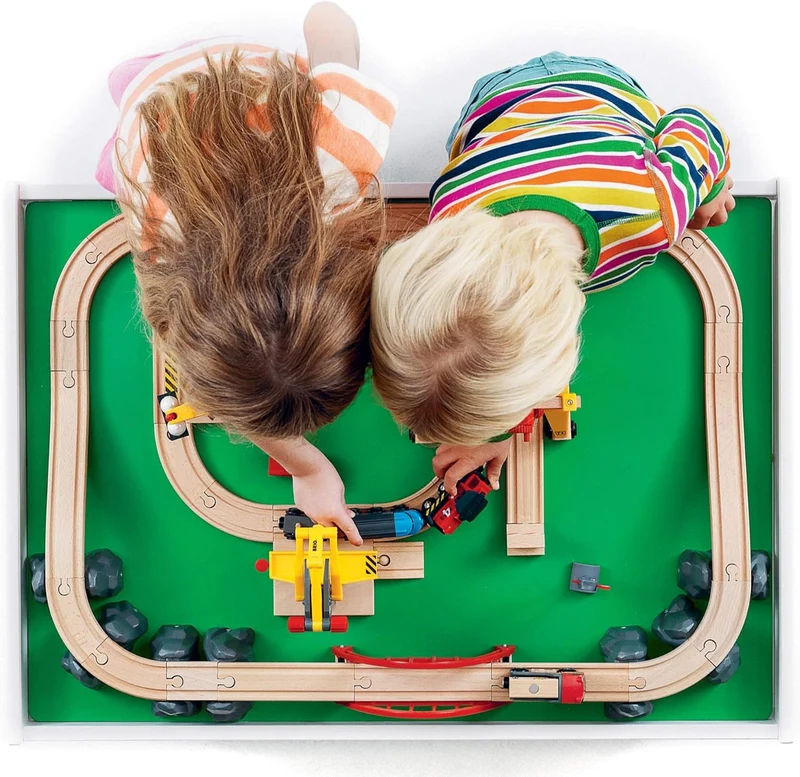 BRIO World 33099 Solid Wood Railway Train Set Play Table