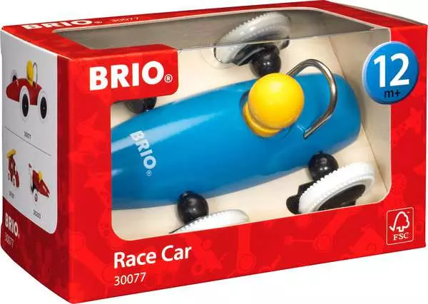 BRIO Classic Wooden Race Car Push Toy Toddler Development Toy
