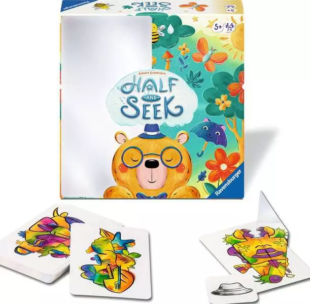 Ravensburger Half & Seek Kids Hidden Object Mirror Search Game