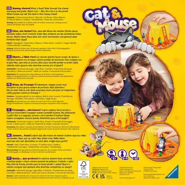 Ravensburger Cat & Mouse 3D Action Board Game for Kids